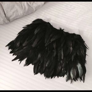 Feather skirt fun and funky